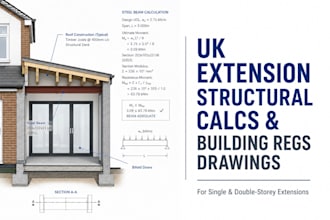 provide structural calculations and building regs drawings for house extensions