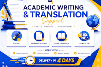 write, edit, and proofread medical and scientific research
