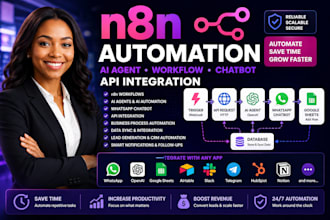 n8n automation n8n ai agent n8n workflow n8n whatsapp chatbot API integration