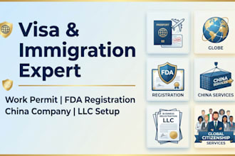 assist with china company registration, fda registration and import permit