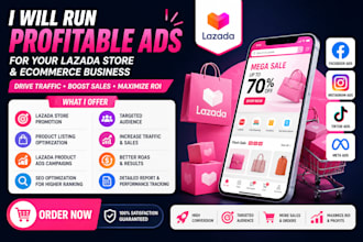 run profitable ads for your lazada store and e commerce business