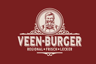 design high quality burger food truck logo