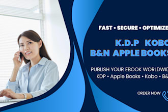 professionally publish your ebook on kindle apple kobo and barnes noble