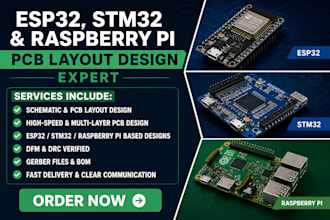 design esp32, stm32, and raspberry pi pcb layout