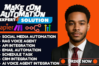 fix, setup make com, zapier automatio, zapier integration, make com automation