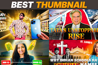 design youtube thumbnail for documentary and educational channel