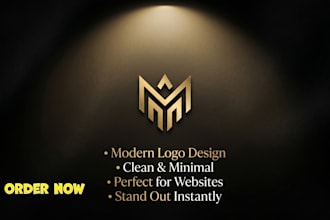 design a clean logo for your website or online business