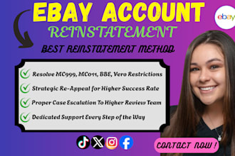 do ebay mc011 ebay mc999 restriction for ebay reinstatement and vero suspension