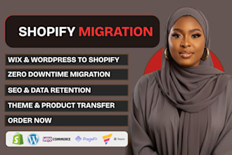 migrate woocommerce to shopify, wordpress to shopify, wix to shopify migration