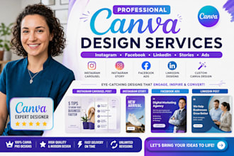 design canva instagram carousel post story facebook ads linkedin