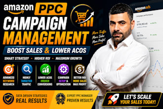 setup manage optimize amazon ppc campaign ads amazon sponsored ads ppc ads