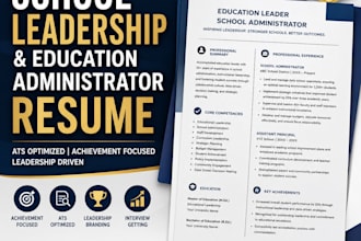 write ats school leadership and education administrator resume