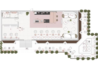 create interior design convert residential commercial layout cafe interior