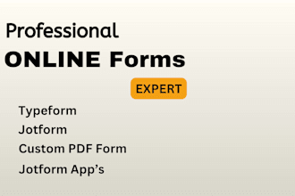 create online jotform, typeform, paper forms, custom form