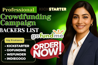 provide targeted crowdfunding backers list and investor leads for your campaign