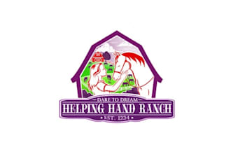 design acknowledged helping hand ranch logo