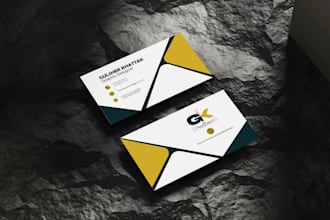 design a luxury minimalist gold foil business card