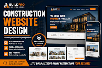 design a professional construction website for your business