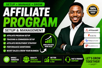 set up and manage your affiliate marketing program for more sales