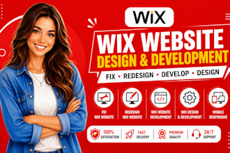 fix wix website redesign wix website development wix design development design