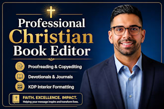 proofread, edit christian book, journal, workbook, devotional, christian memoir