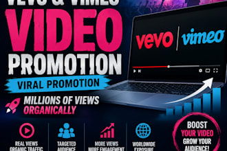 grow vevo video promotion, vimeo promotion with millions of views