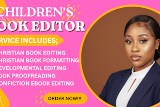 be children book editor, proofread children story book, kids story book