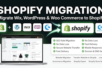 migrate wix to shopify wordpress website shopware woocommerce to shopify