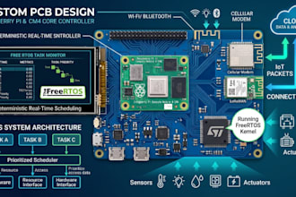 design pcb and embedded systems for raspberry pi rtos freertos and  iot