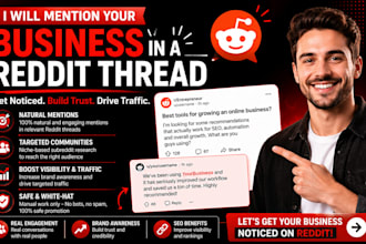mention your business in a reddit thread