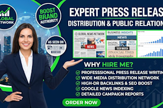 write and publish press release for global reach