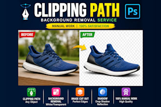 do professional clipping path and background removal