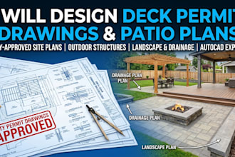 design deck permit drawings patio plans and site plan for permit