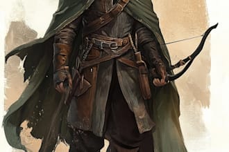 dnd character art and character designer