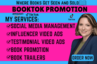 do booktok promotion booktok author SMM book marketing book promotion book sales