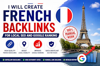 create french backlinks for local SEO and google ranking