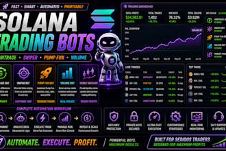 develop solana arbitrage bot market maker bot volume bot sniper bot pump fun bot