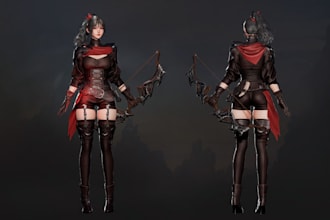 mold mmorpg character, medieval fantasy modular character,ue rig setup, meta rig