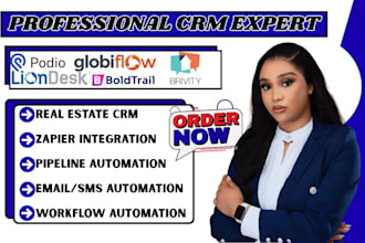 do podio globiflow liondesk brivity boldtrail sierra interactive crm automation