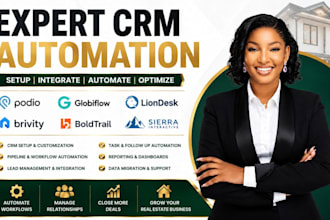 do podio globiflow liondesk brivity boldtrail sierra interactive crm automation