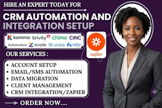 setup kommo brivity chime cinc automation zurple nimble lofty CRM integration