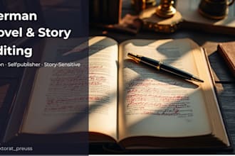 proofread and edit your german novel or short story