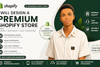 create a modern shopify ecommerce website