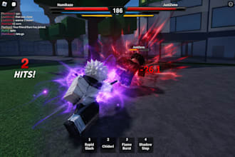 create anime fighting systems for roblox games