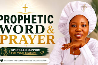 give you a personalized prophetic word and support you in prayer