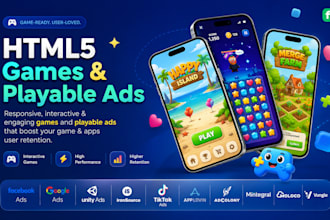 do playable ads, 2d html5 web game,html5 game, web browser games