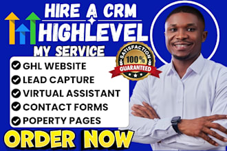 design real estate gohighlevel website ghl lead capture form virtual assistant