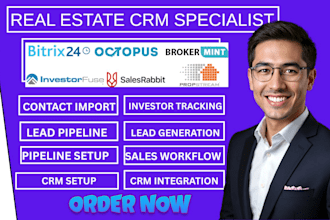 setup bitrix24 octopus crm bokermint investorfuse propstream salesrabbit