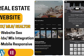 design real estate idx website realtor website mls idx crm integration