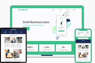 design business loan website and mca  SEO website loan application website